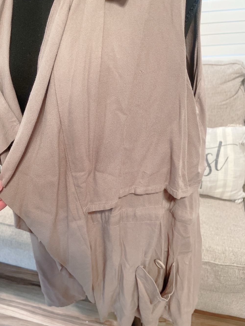 Jack by BB Dakota Tan Vest Size M - Picture 2 of 6